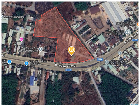 Bán đất 16910.2m² ngang 130m giá 74.7 tỷ Phường Long Nguyên