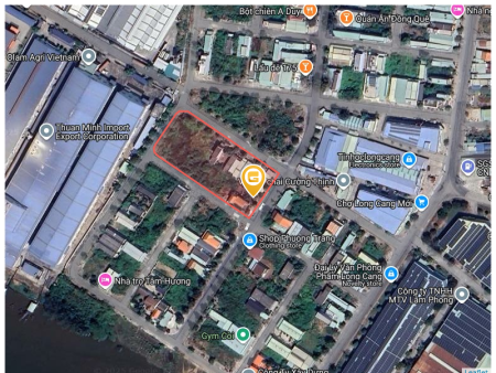 Bán đất thổ 205m² ngang 10m giá 4.2 tỷ đối diện chợ Long Cang, gần sông vàm cỏ, gần đường ĐT 833B