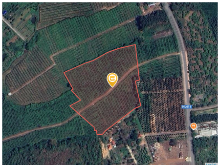 Bán đất 19537.7m² giá 31.29 tỷ Xã Thường Tân