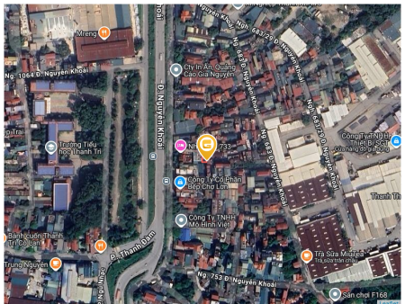 Bán đất 65m² ngang 5m giá 8.5 tỷ Phường Lĩnh Nam