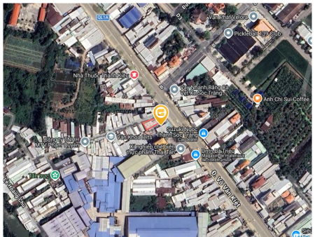 Bán nhà 314m² có sẵn 200m² thổ cư ngang 6,41m, nở hậu 12,2m. Đang có thu nhập hơn 10 triệu đồng/tháng (phía trước đang cho thuê làm quán ăn, phía sau đang có 3 phòng trọ và có thể xây thêm nhiều phòng) giá 10 tỷ tại Phường Sóc Trăng