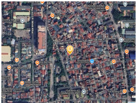 Bán đất 62.2m² full thổ cư ngang 3,5m giá 17 tỷ tại Đường Minh Khai Phường Vĩnh Tuy