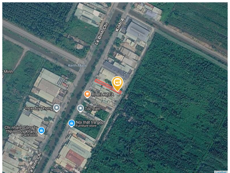 Bán đất 200m² có sẵn 94m² thổ cư ngang 5m giá 4.3 tỷ tại Đường Kênh A Xã Bình Lợi