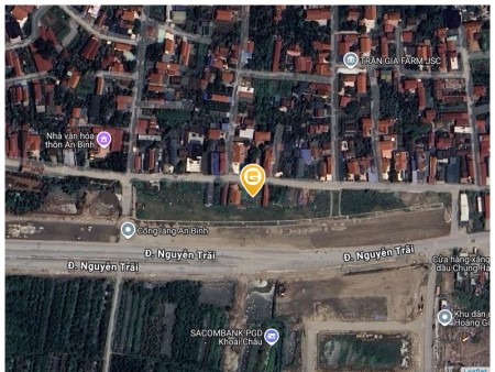 Bán đất 162m² full thổ cư ngang 9m giá 9.6 tỷ tại Đường Nguyễn Trãi Xã Việt Tiến