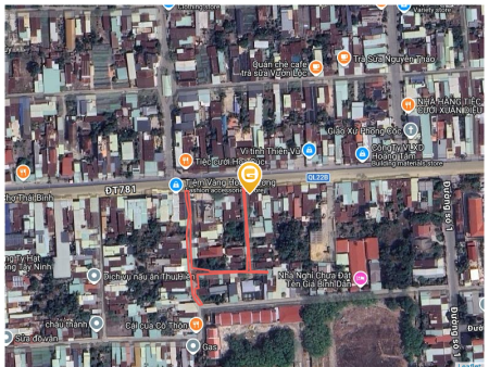 Bán đất 163.3m² có sẵn 129.1m² thổ cư ngang 5m giá 2.75 tỷ tại Xã Châu Thành