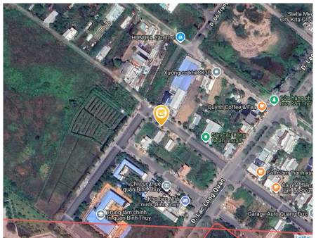 Bán đất 984m² full thổ cư ngang 13.5m giá 15.74 tỷ tại Phường Bình Thủy, Cần Thơ (Sau lưng Đền Hùng, KDC Ngân Thuận)