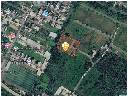 Bán đất 400m² có sẵn 380m² thổ cư ngang 10m giá 16 tỷ tại đường Nguyễn Duy Trinh Phường Long Trường