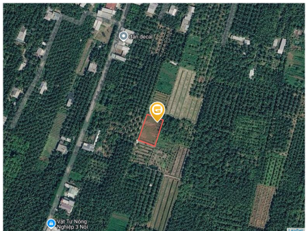 Bán đất 1098 5m² có sẵn 1013,7m² thổ cư ngang 27m giá 850 triệu tại Xã Giao Long