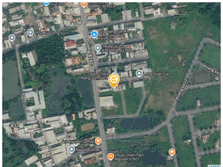 Đất Thổ cư giá 2,42 tỷ 4,3m*14,1m Kdc Hoàng Hoa