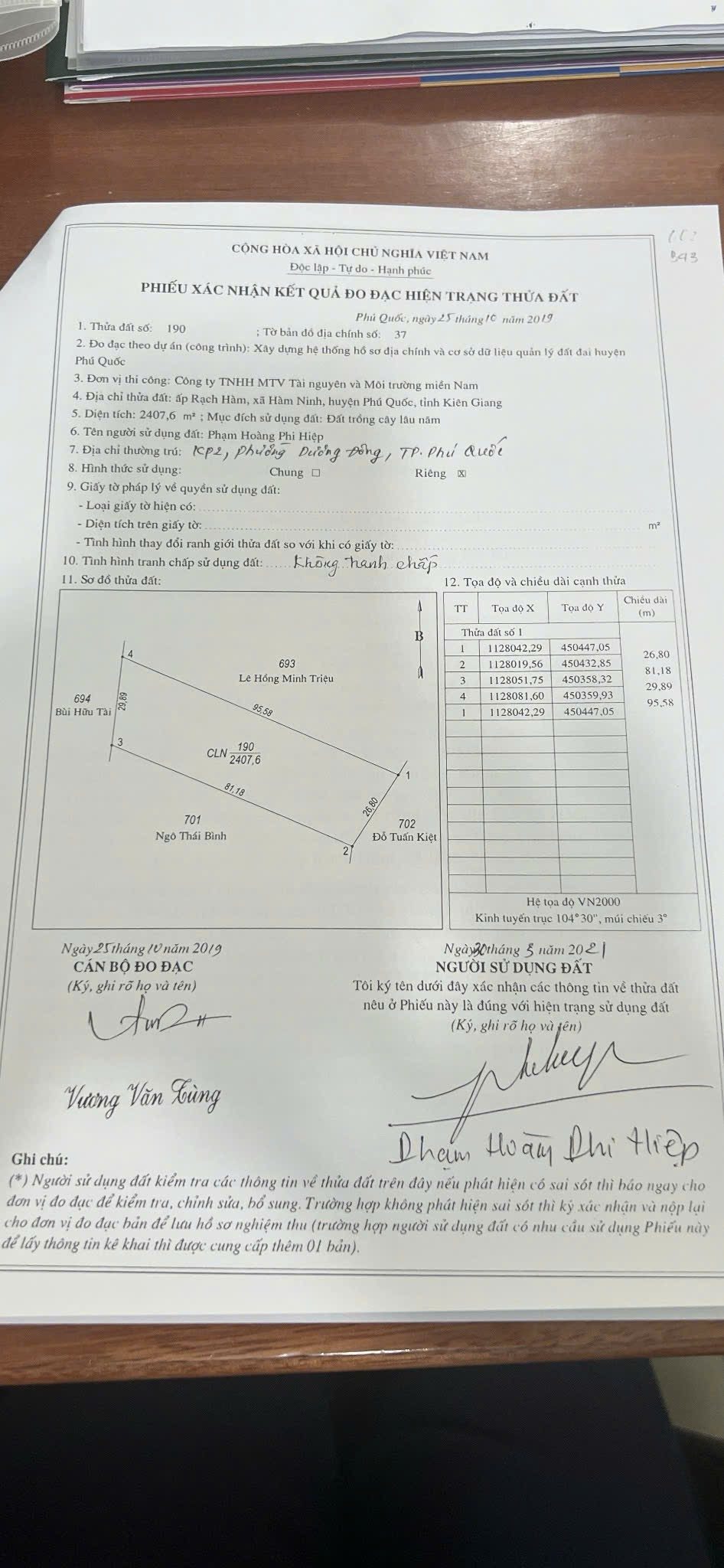 Bán đất 2407.6m² ngang 28m giá 8.4 tỷ tại Đặc khu Phú Quốc