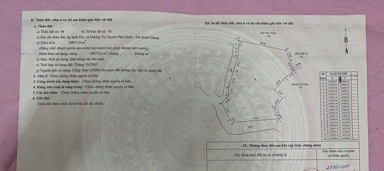 Bán đất 10877m² ngang 200m giá 70 tỷ tại Đặc khu Phú Quốc