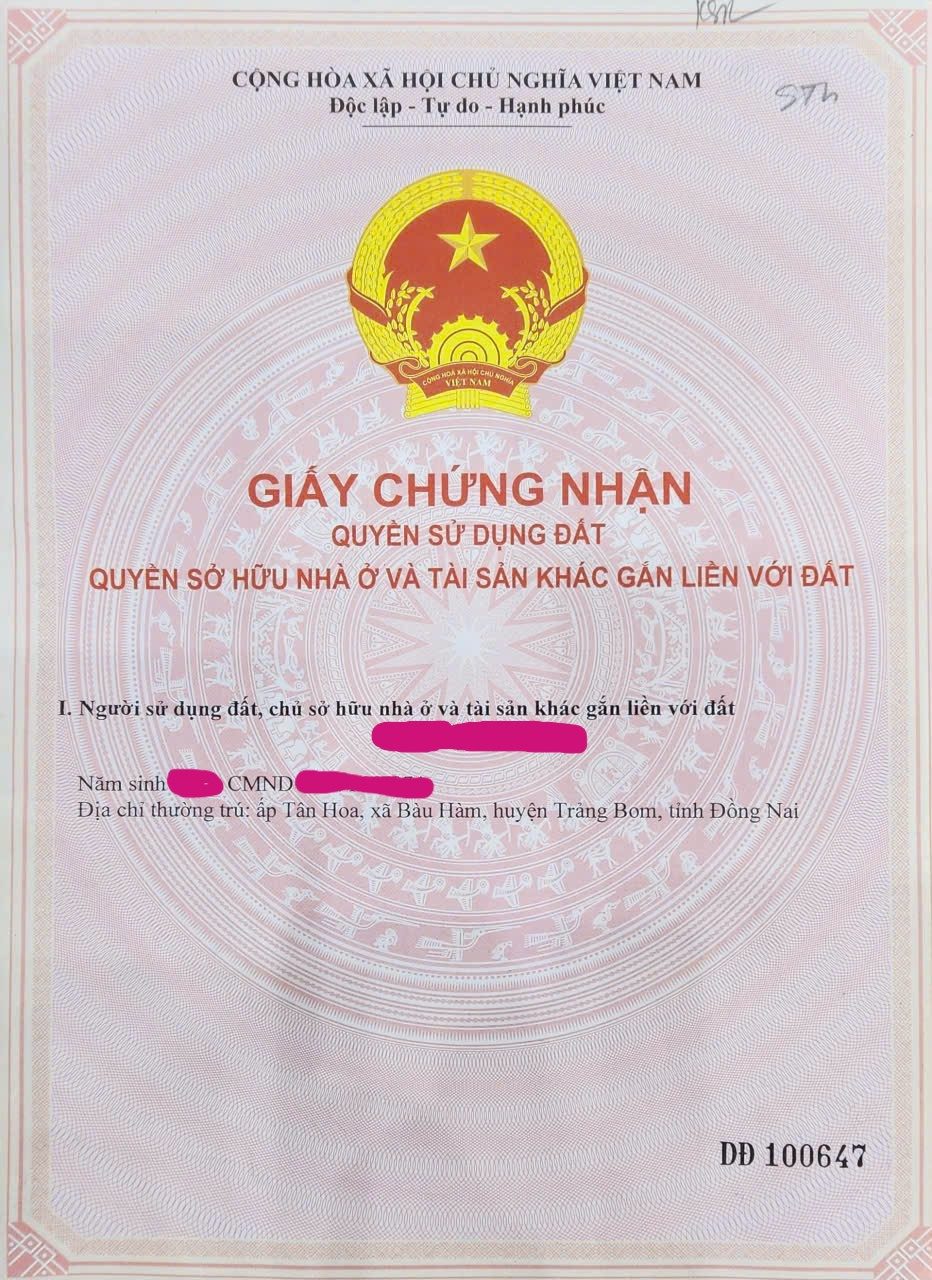 Chính chủ bán 7.560m² đất CLN xã Bàu Hàm (Sông Thao - Trảng Bom cũ) – sổ riêng – Đường xe hơi – 4,5 tỷ TL