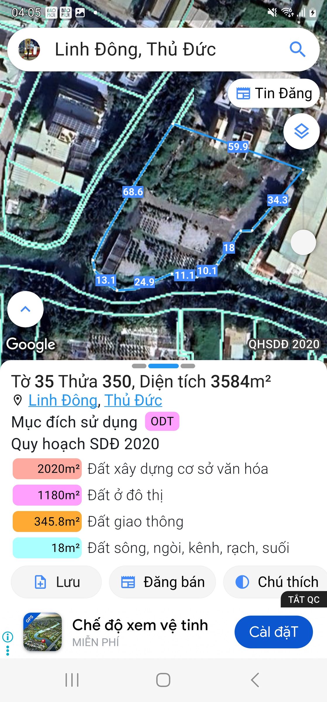 Bán đất cách đường 28, linh đông, thủ đức cạnh đường vành đai 2, đại lộ phạm văn đồng chưa tới 60m