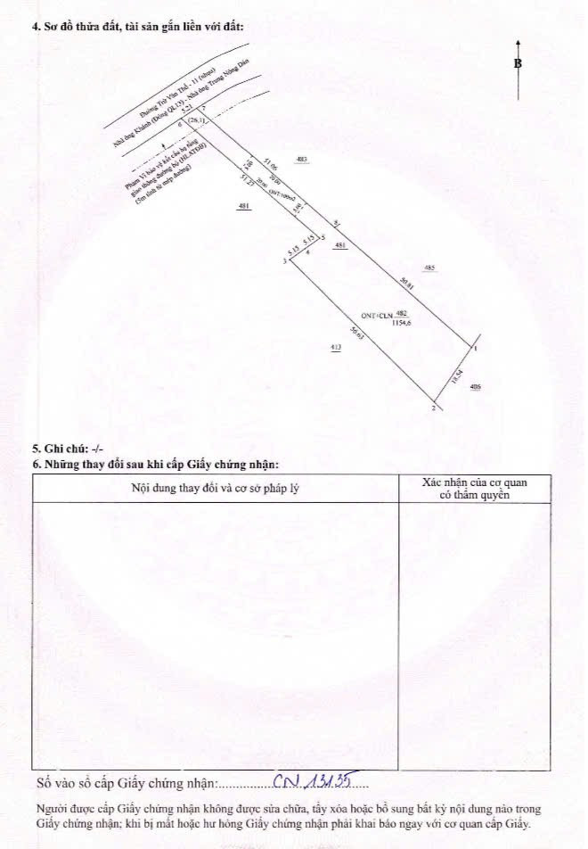 Bán Đất 1500m² thổ cư 100m² giá 1.75 tỷ tại đường 7B Xã Trừ Văn Thố Huyện Bàu Bàng Bình Dương