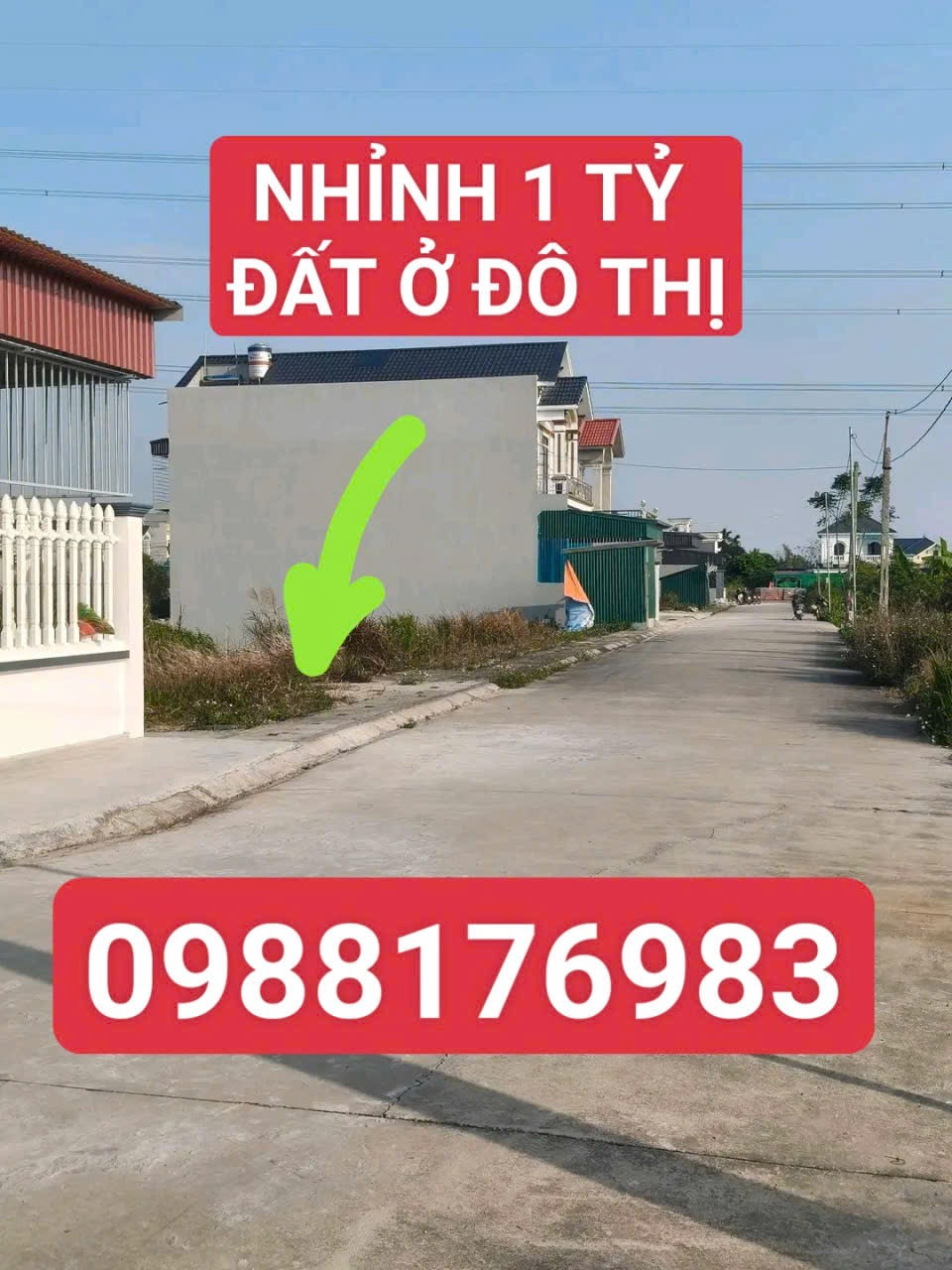 ĐẤT Ở ĐÔ THỊ GIÁ NHỈNH 1 TỶ, TIỀM NĂNG TĂNG GIÁ