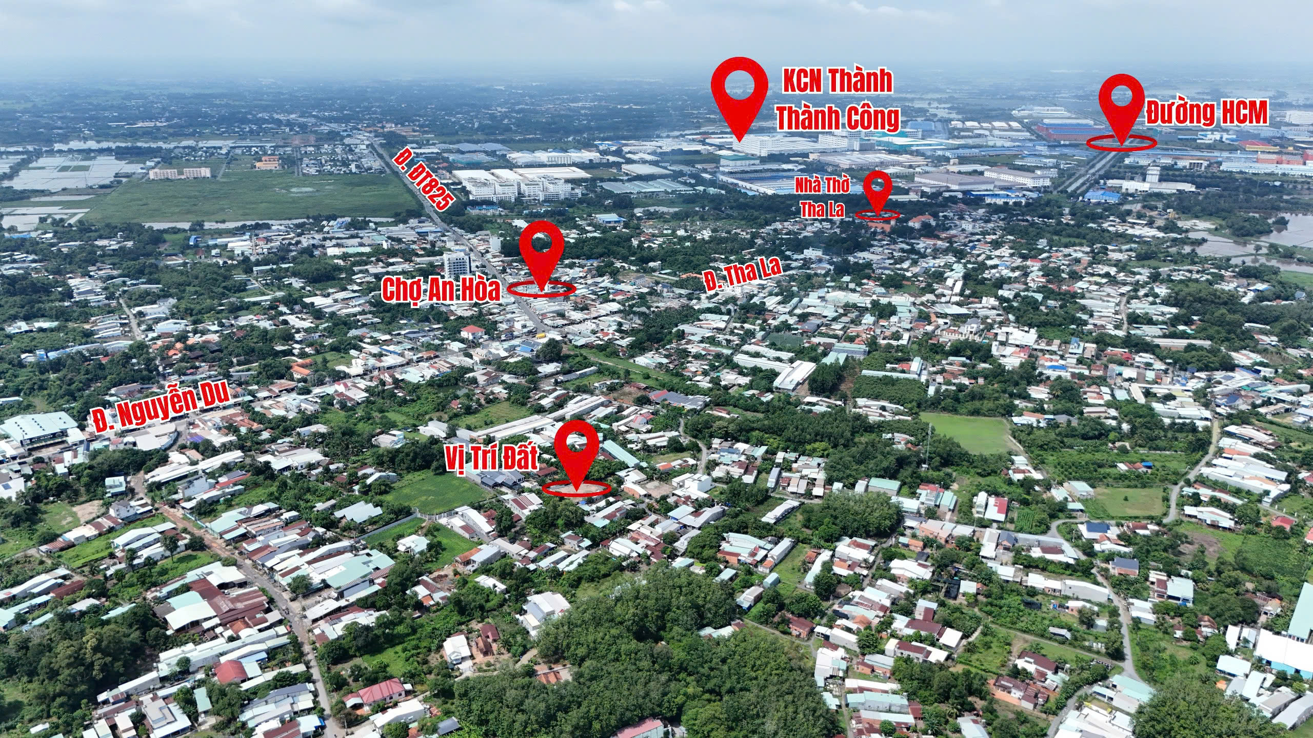 🌻 690tr giá chốt 1 lô đất rộng 148m2 nở hậu 8m. Ngay tại KCN Thành Thành Công