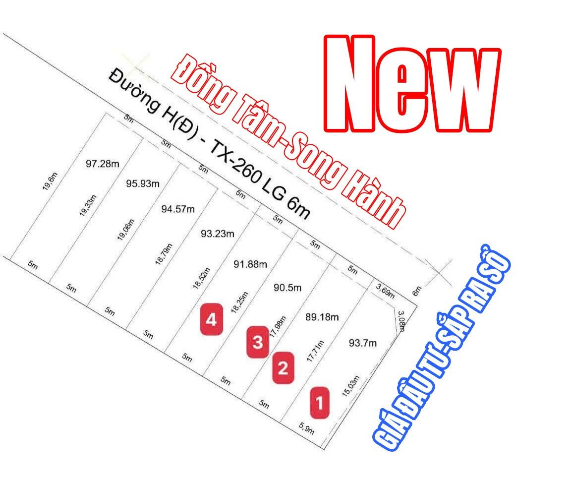 🛑 ĐẤTLỚN.COM giới thiệu Khu đất nền đầu tư sổ mới: VỊ TRÍ VIP TÂN XUÂNĐƯỜNG 5M THÔNG – GẦN TRƯỜNG MỸ HÒA, SONG HÀNH 5x20m thổ cư