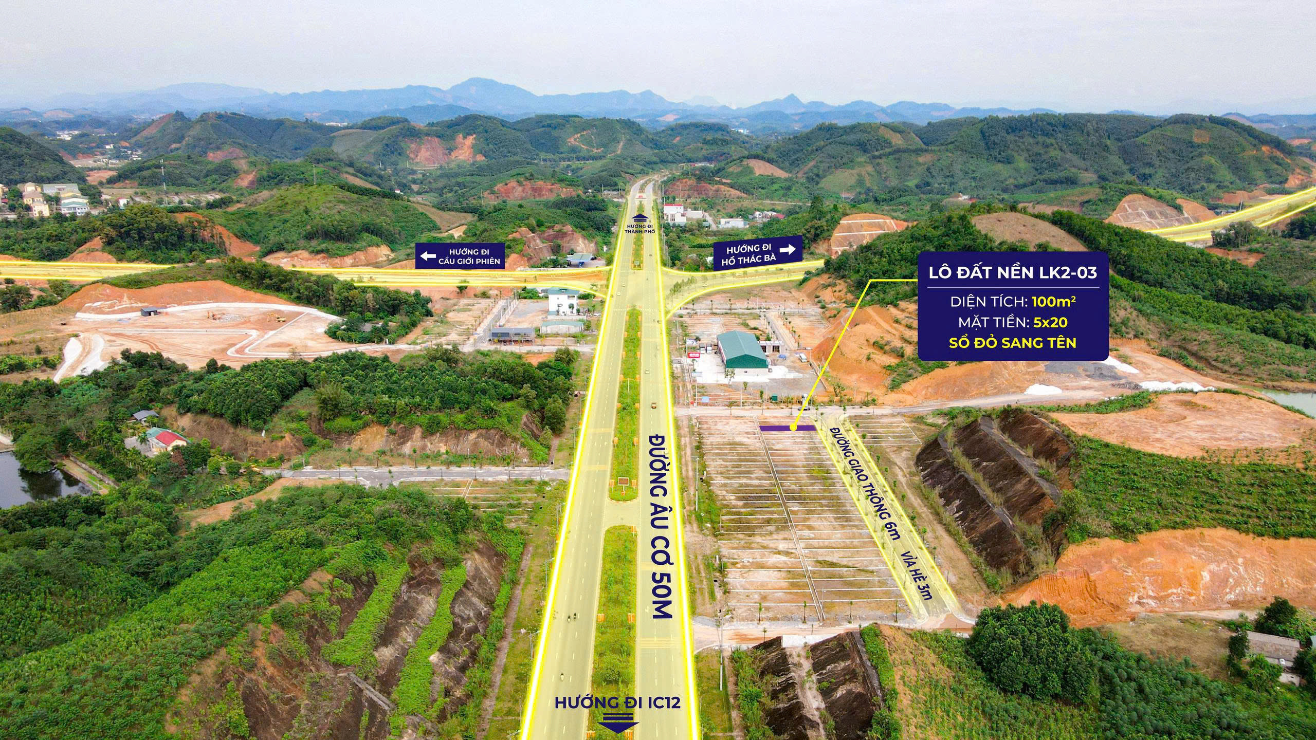 CHỈ 1,5X TỶ SỞ HỮU ĐẤT NỀN TRỤC ĐẠI LỘ ÂU CƠ – CÁCH TT YÊN BÁI 50M