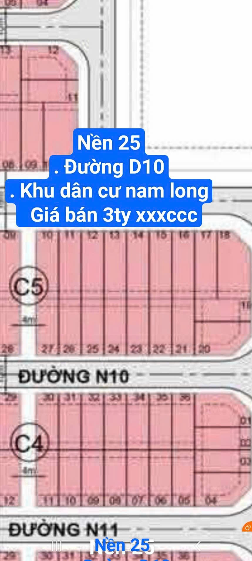 Bán nền khu dân cư nam long 2 cần thơ