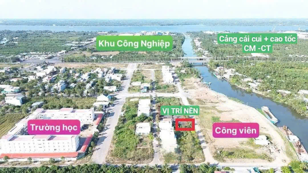 GIÁ TỐT: 1 TỶ 850 TRIỆU NỀN B7 VIEW CÔNG VIÊN KDC TÂN PHÚ,PHƯỜNG HƯNG PHÚ ,TP CẦN THƠ.