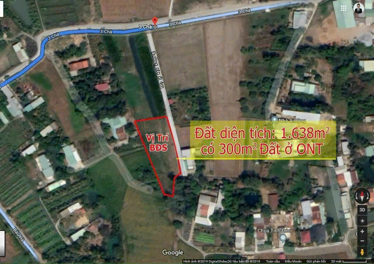 Bán đất 1638m² ngang 65m có 300 thổ cư giá 11.5 tỷ Xã Hưng Long