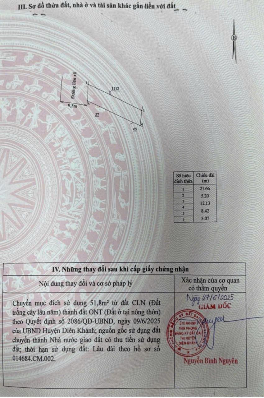 DA98 Bán đất mặt tiền kinh doanh đường Bà Đề gần chợ Diên An