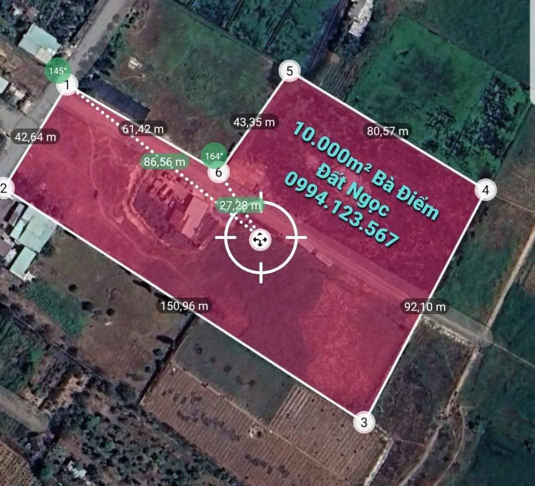 Bán đất 11800m² ngang 45m giá 98 tỷ Xã Bà Điểm