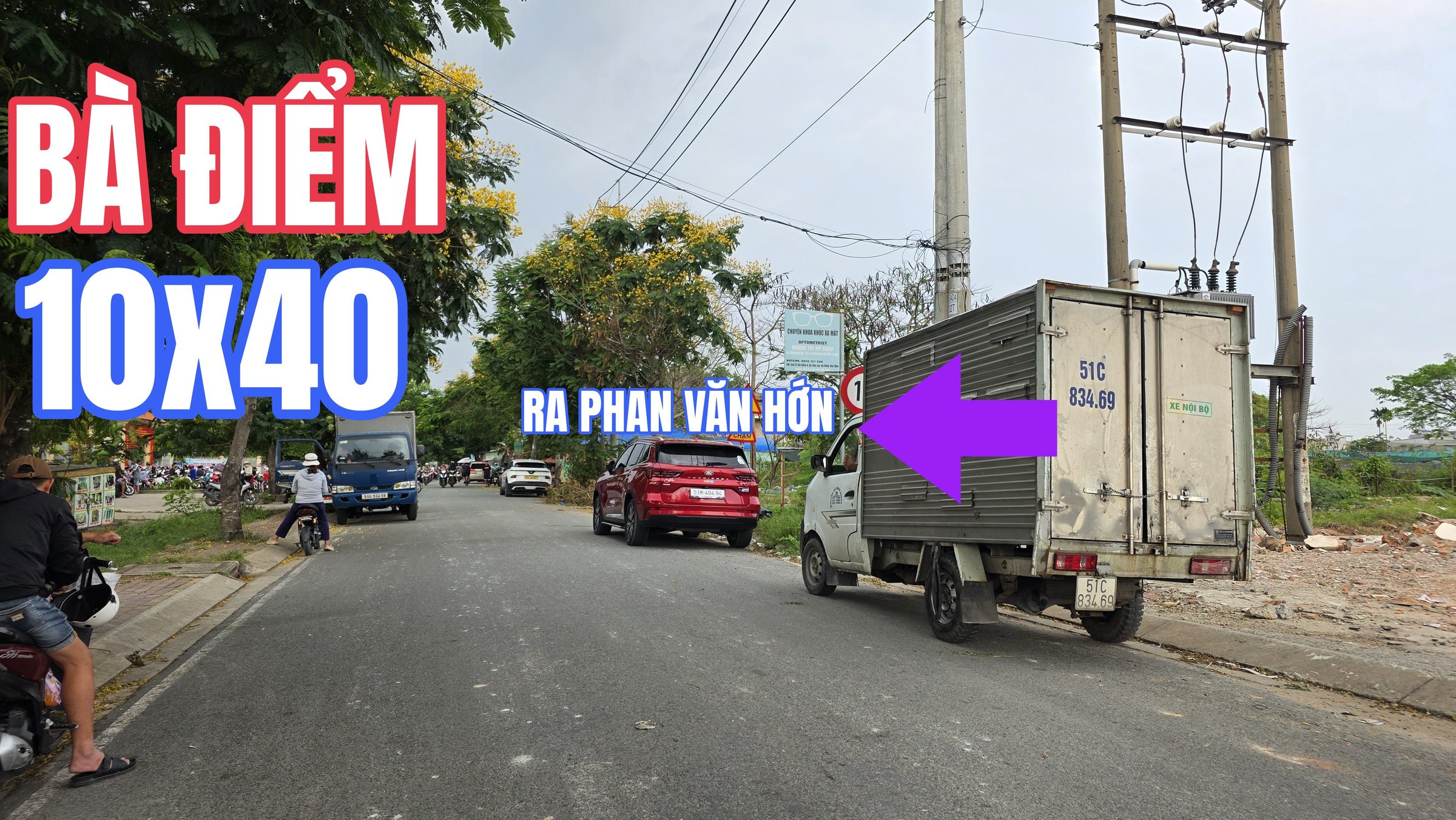 🟥Bán đất mặt tiền Bà Điểm 10x40~400m² giá 14ty950tr thương lượng tỷ tại Đường Bà Điểm 4 Xã Bà Điểm