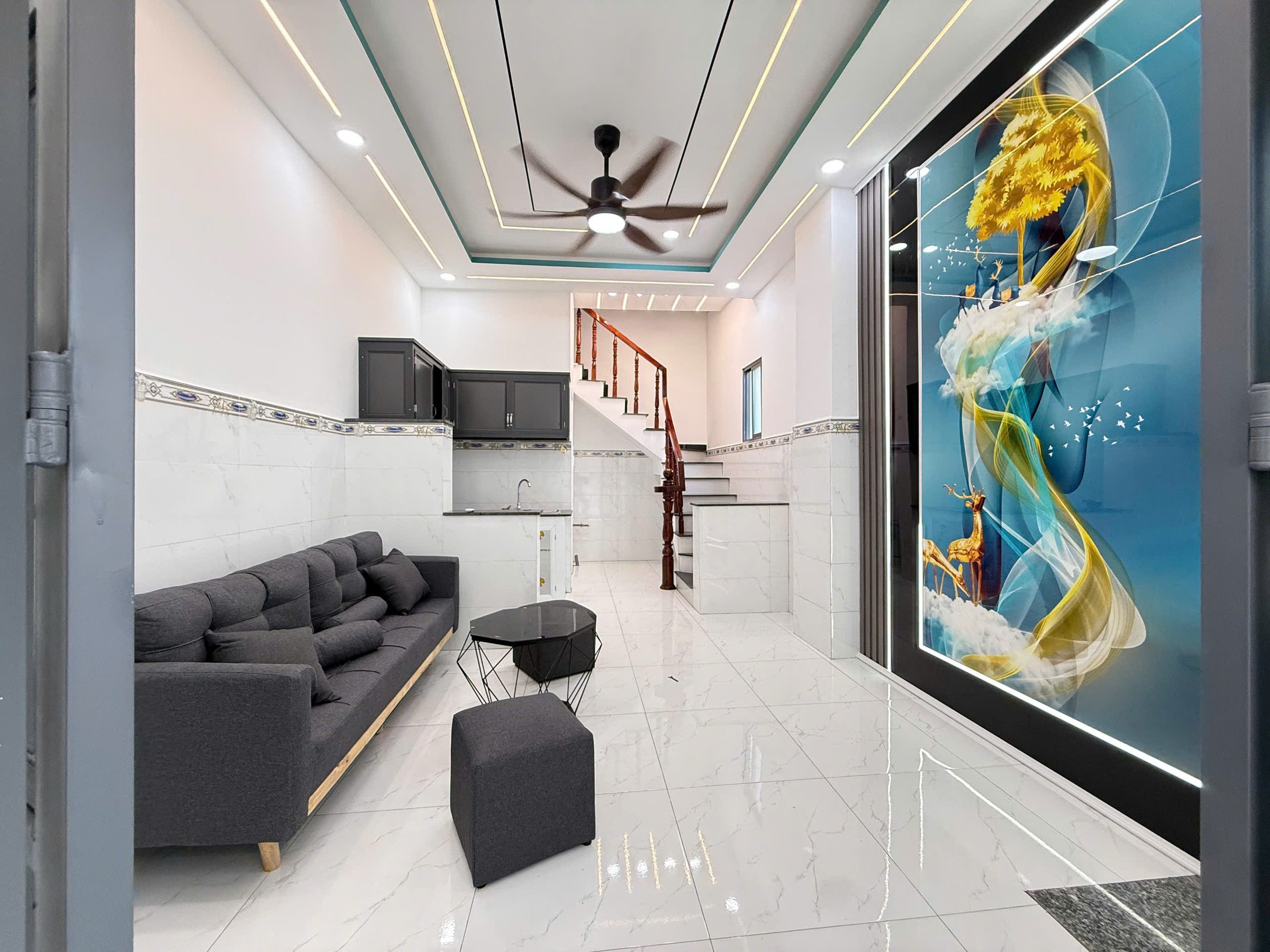Nhà 1 trệt 1 lầu 36m2 Nguyễn Văn Bứa, Xuân Thới Sơn, Hóc Môn 395tr đã có sổ hồng chính chủ