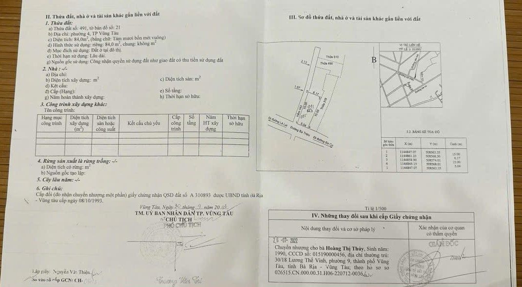 BÁN NHÀ CẤP 4 MẶT TIỀN BÀ TRIỆU GẦN BIỂN BÃI TRƯỚC CHỈ 6.95 TỶ