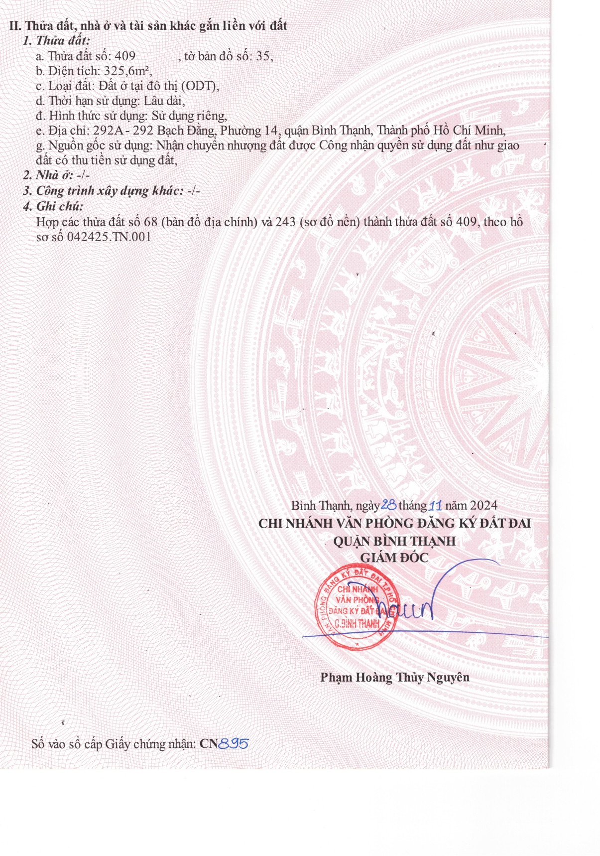 Bán nhà 292-292A Bạch Đằng, P.14, Q.Bình Thạnh – Giá 87 tỷ