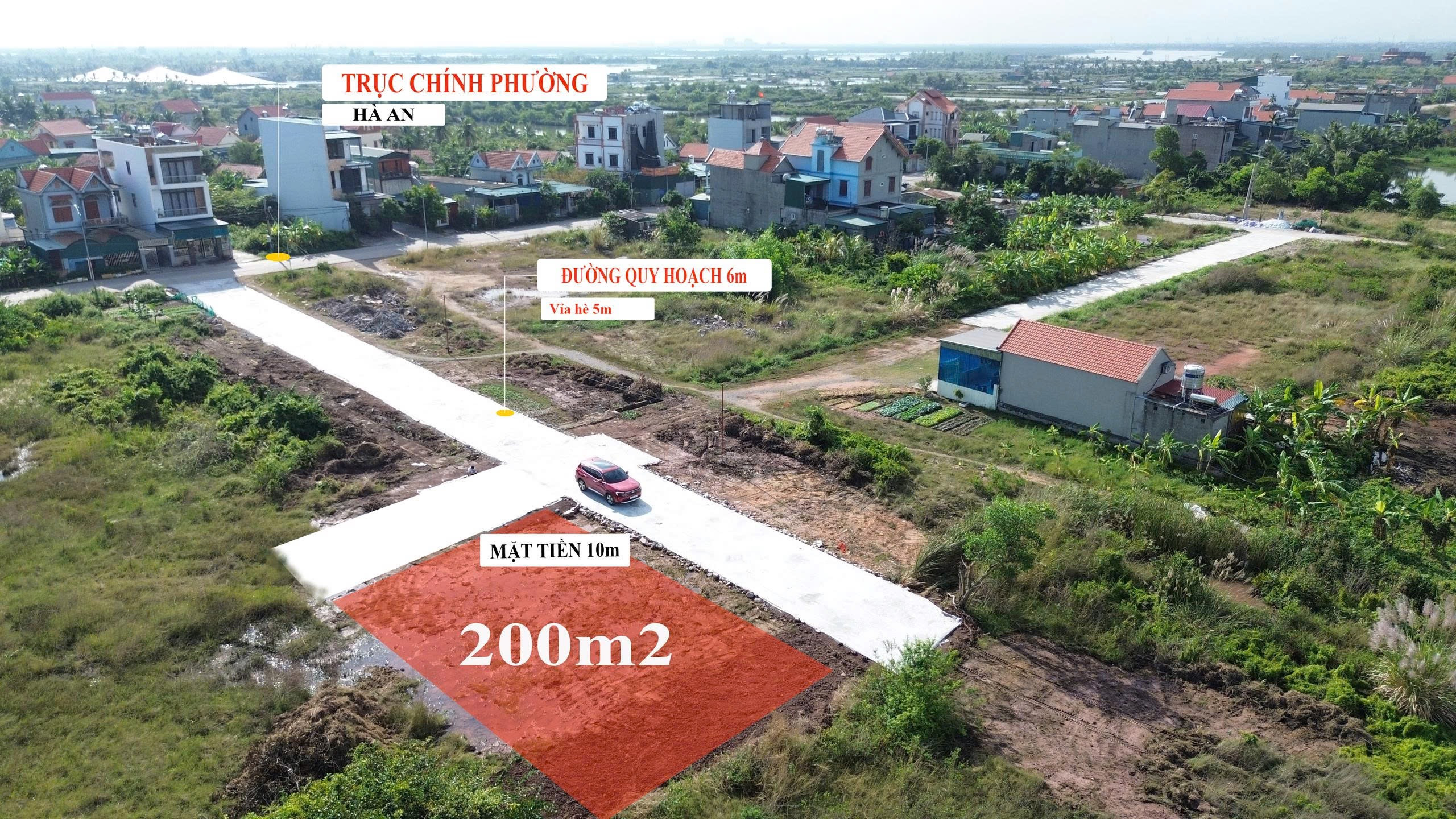 Bán ô đất quy hoạch khu 12 hà an sát vin hlx đã đổ đường to đẹp