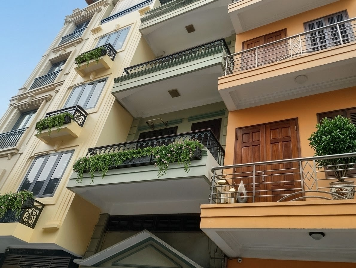 Phân lô cán bộ Bạch Mai 💥 Dãy sau mặt phố, vỉa hè rộng, ô tô tránh, một nhà ra hồ – 52m2 x 5 tầng tầm 20 tỷ