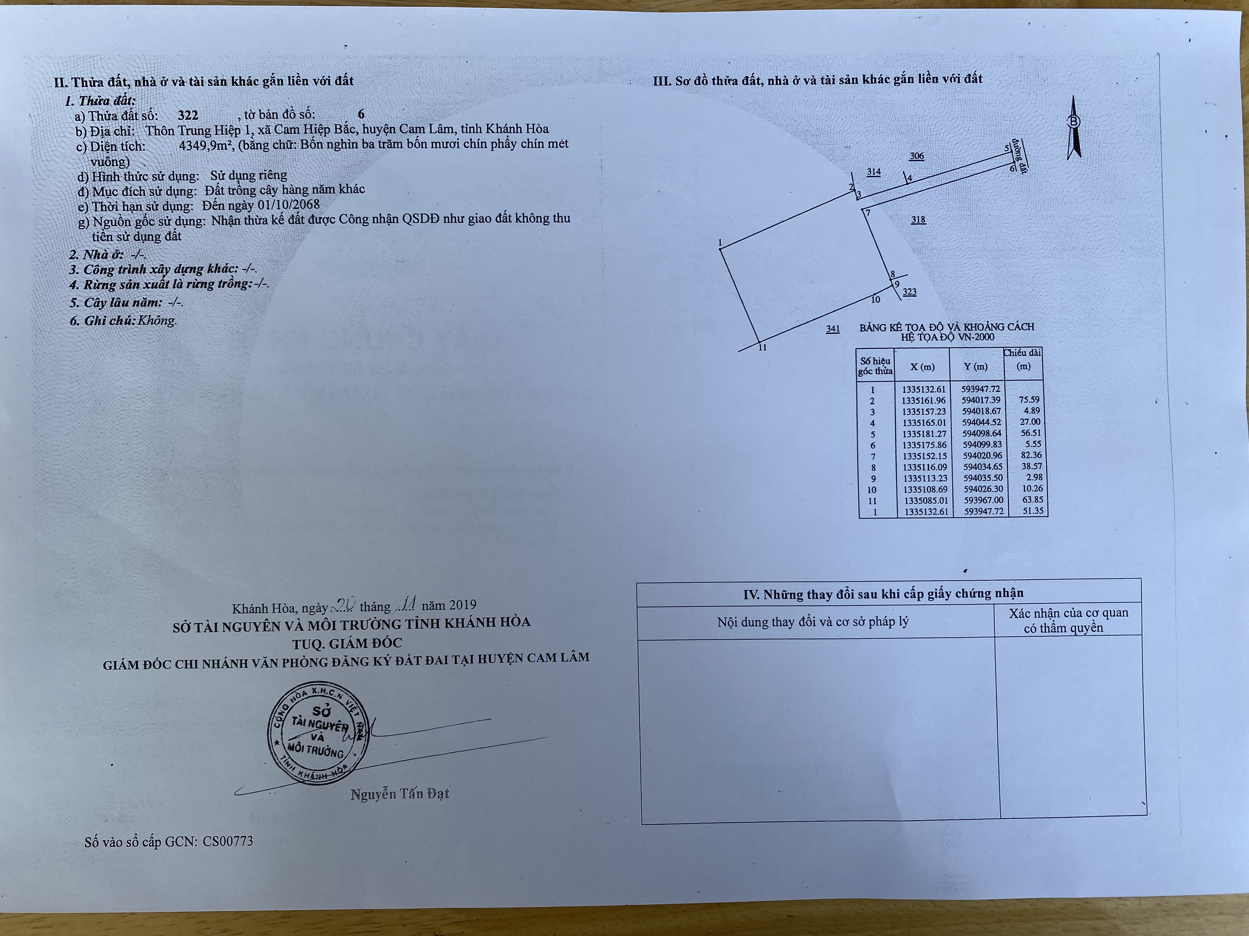 Cần bán đất vườn xoài