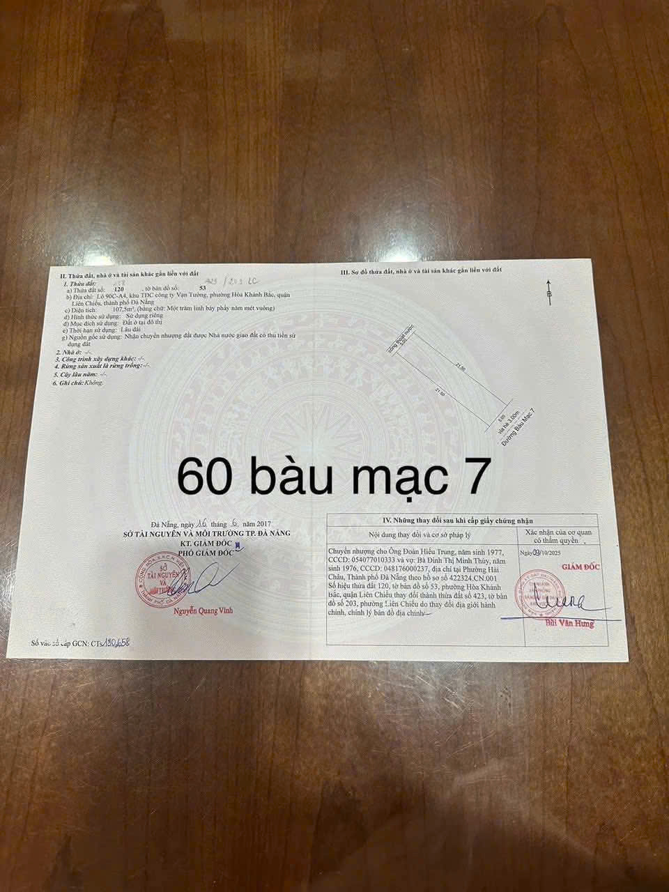 Bán Đất MT Bàu Mạc 7 Liên Chiểu 📌📌📌LÀM VIỆC TRỰC TIẾP GIÁ TỐT !!!