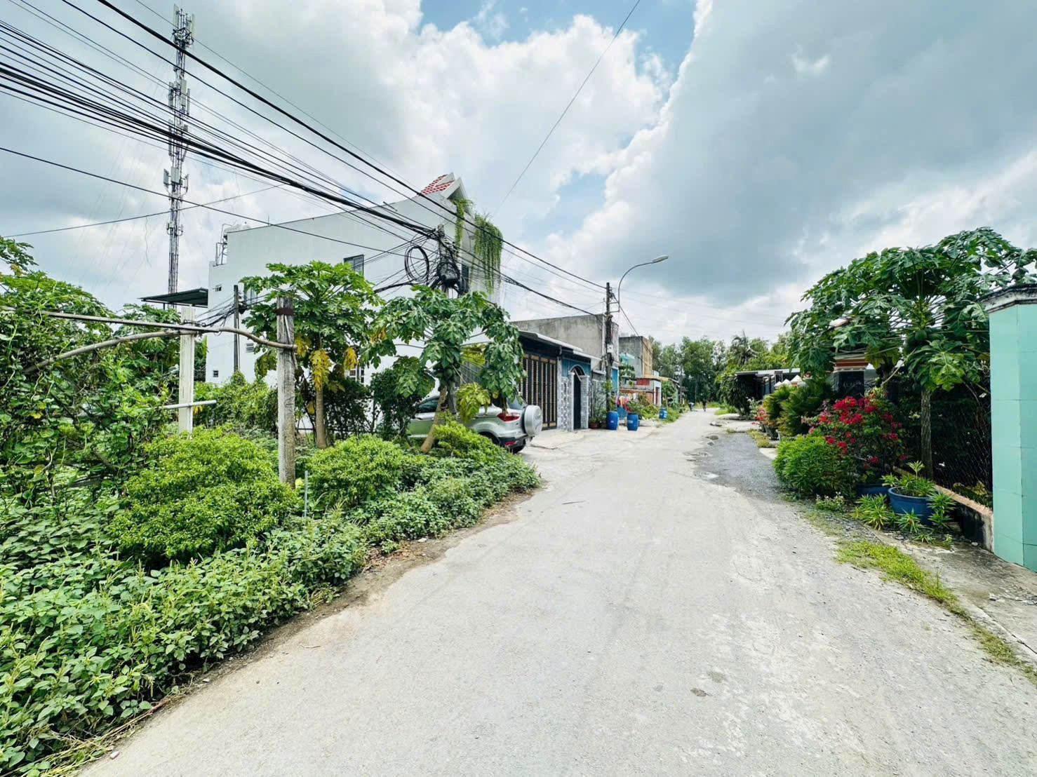 Đất thổ cư mặt tiền nhựa sát đường Bến Than xã Hoà Phú Củ Chi TPHCM, DT: 5x25m.