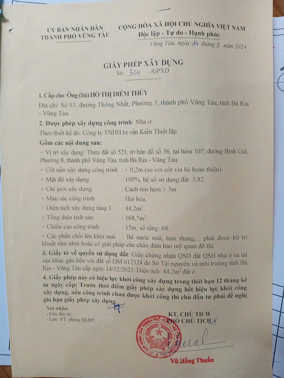 BÁN NHÀ 1 TRỆT 3 LẦU MỚI ĐẸP HẺM Ô TÔ TRÁNH NHAU BÌNH GIÃ PHƯỜNG 8 CHỈ 5.95 TỶ