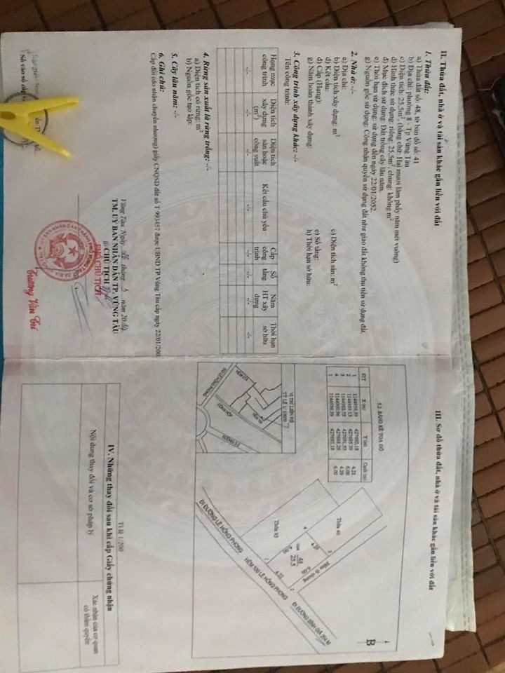 Bán nhà giá tốt ngay trung tâm TP. Vũng Tàu – Giá chỉ 1,66 tỷ, hướng Đông Nam