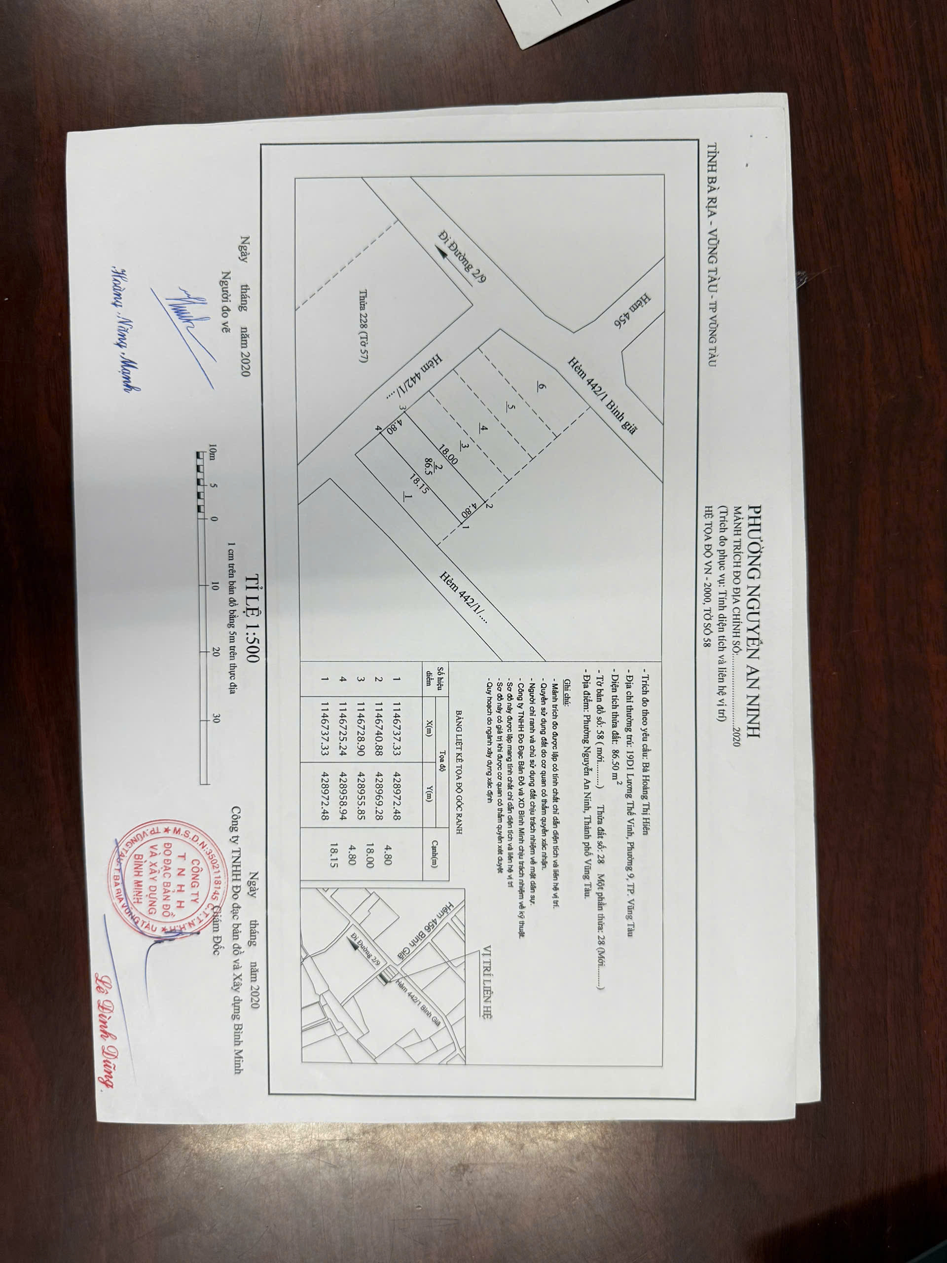 Bán nhà hẻm oto Bình Giã, phường Nguyễn An Ninh, Vũng tàu - 1.85 tỷ - 86,5 m2