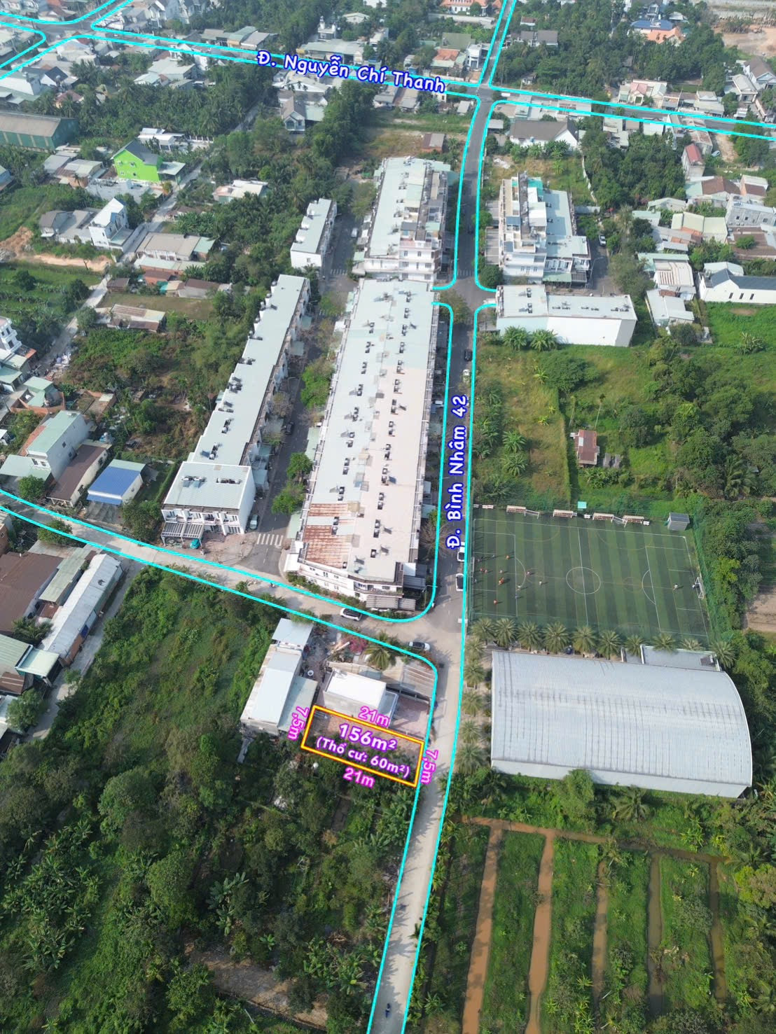 Bán lô đất ngang 7,5m ở Bình Nhâm 42, kế bên khu nhà ở Liền Kề Bình Nhâm (Sau Sân Golf Sông Bé)