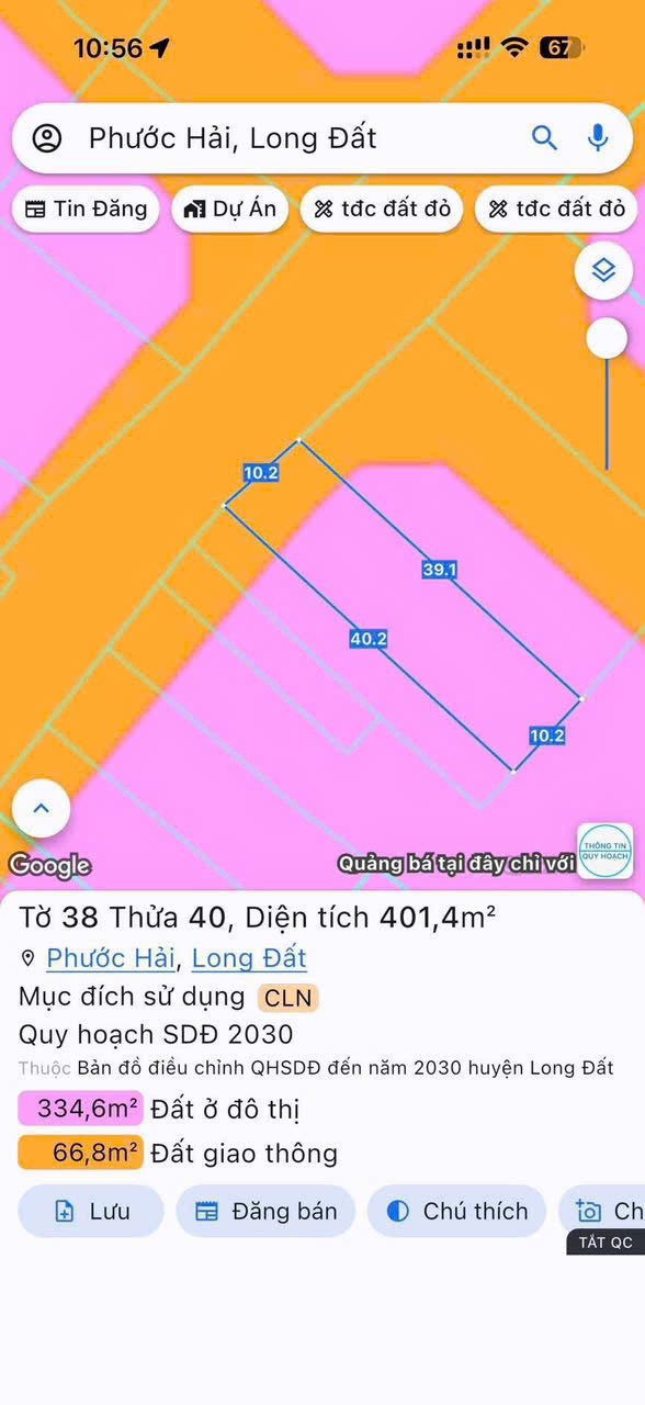 Chủ Ngộp Bank Cắt Lỗ Sâu Bán Gấp Lô Đẹp 400m2 Ngang 10m Sẵn 50m Thổ Cư - Sổ Hồng Riêng Công Chứng Trong Ngày