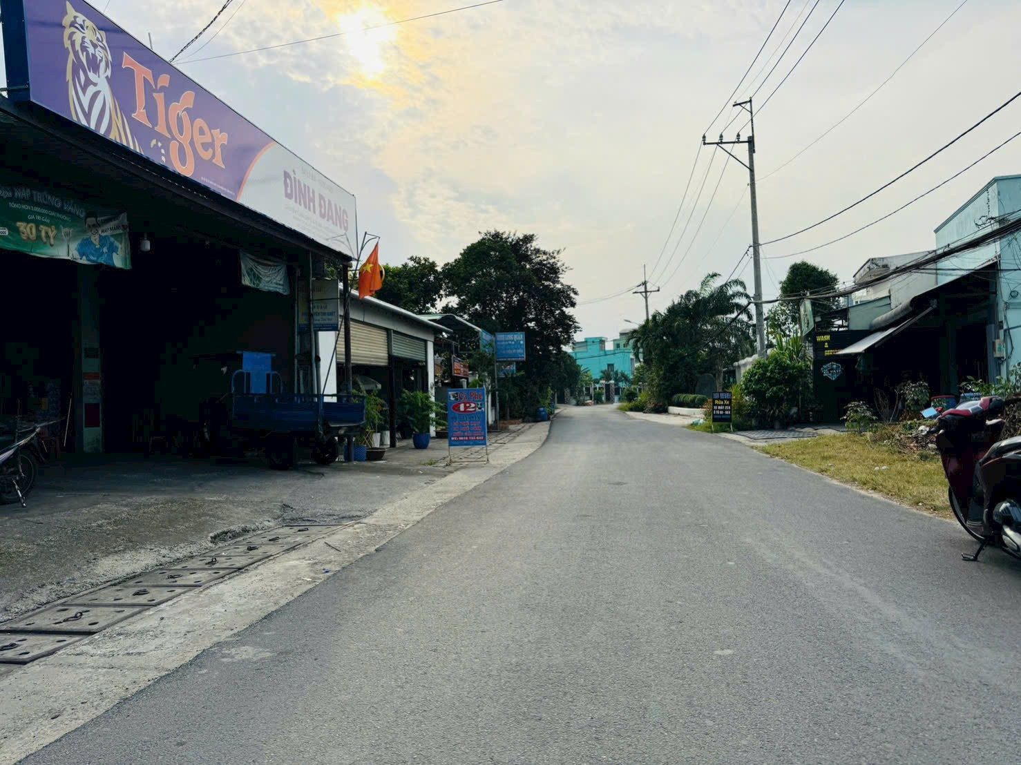 Đất thổ cư mặt tiền buôn bán kinh doanh MT đường Bùi Thị He trung tâm Thị Trấn Củ Chi TPHCM, DT: 5x63m.