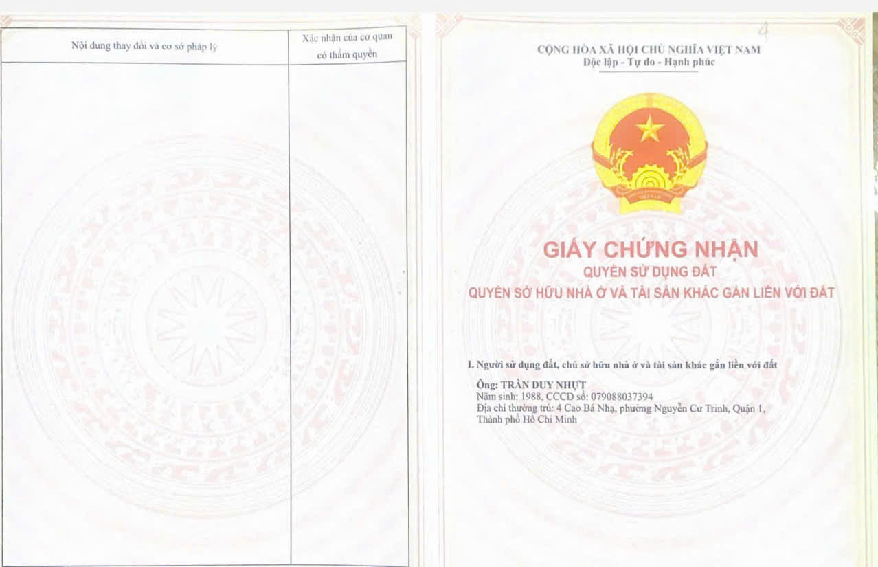 Bán nhà Mặt tiền Cao Bá Nhạ, P. Nguyễn Cư Trinh, Q.1 – Giá 32 tỷ