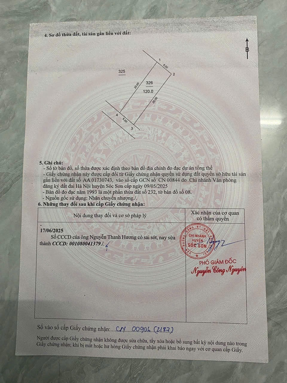 Bán đất 120m² ngang 6m giá 3.1 tỷ Xã Kim Anh