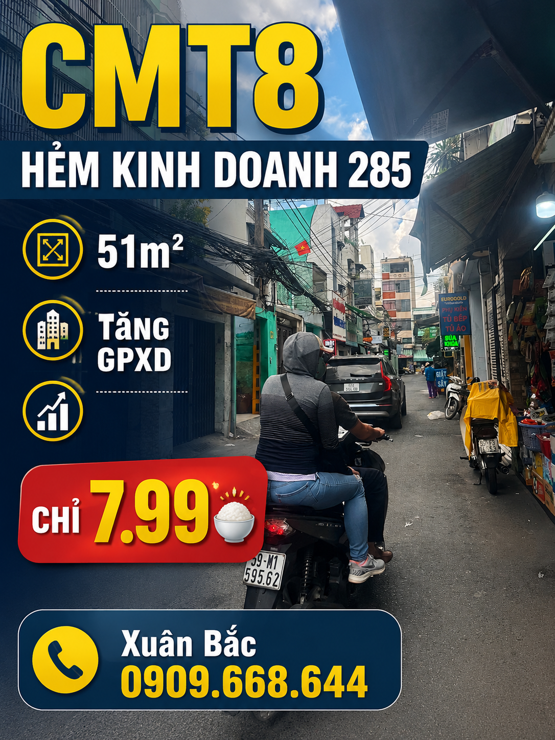 CMT8 - KDC HÀ ĐÔ 
MTKD HẺM 285