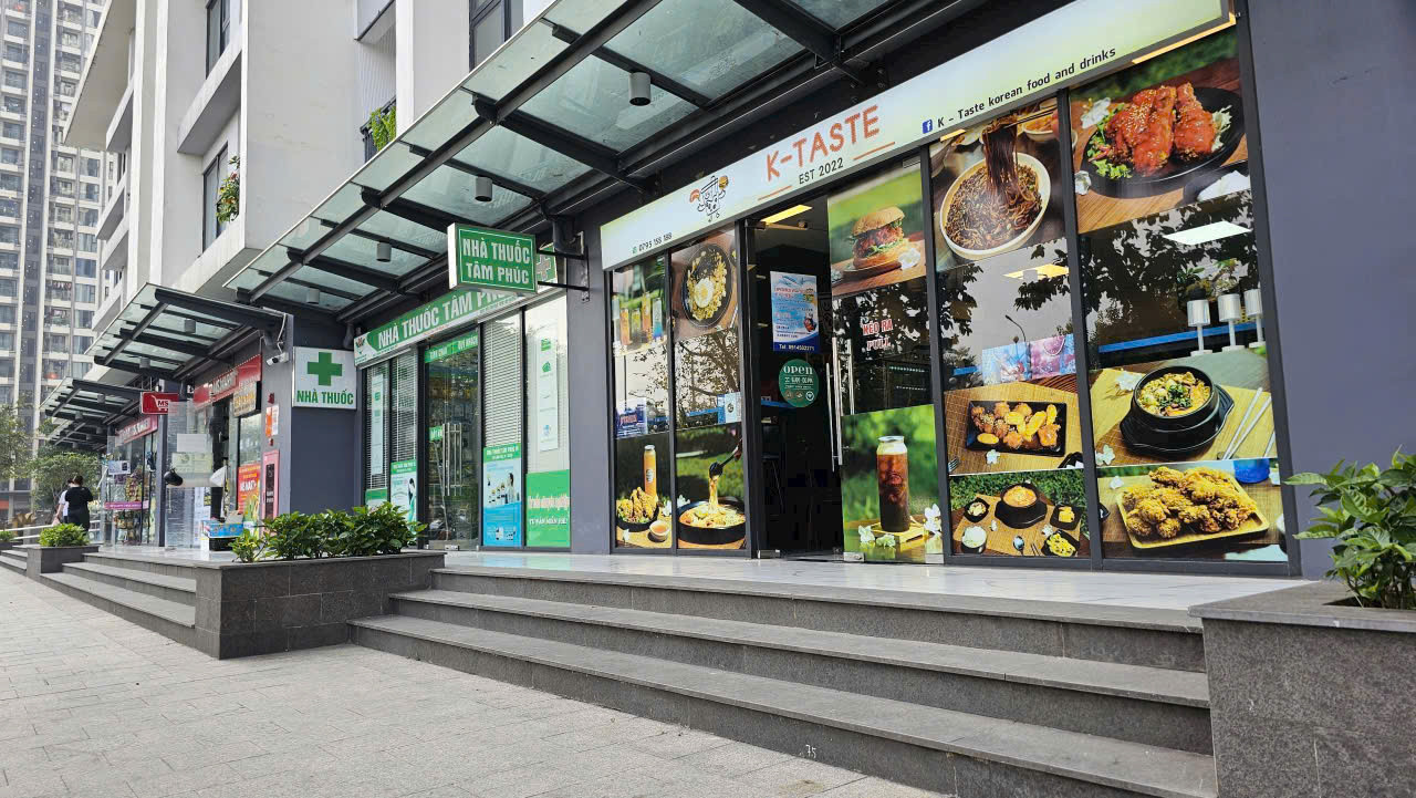 Cho thuê shop vinhomes smart city căn shop mặt sảnh diện tích 25m2
