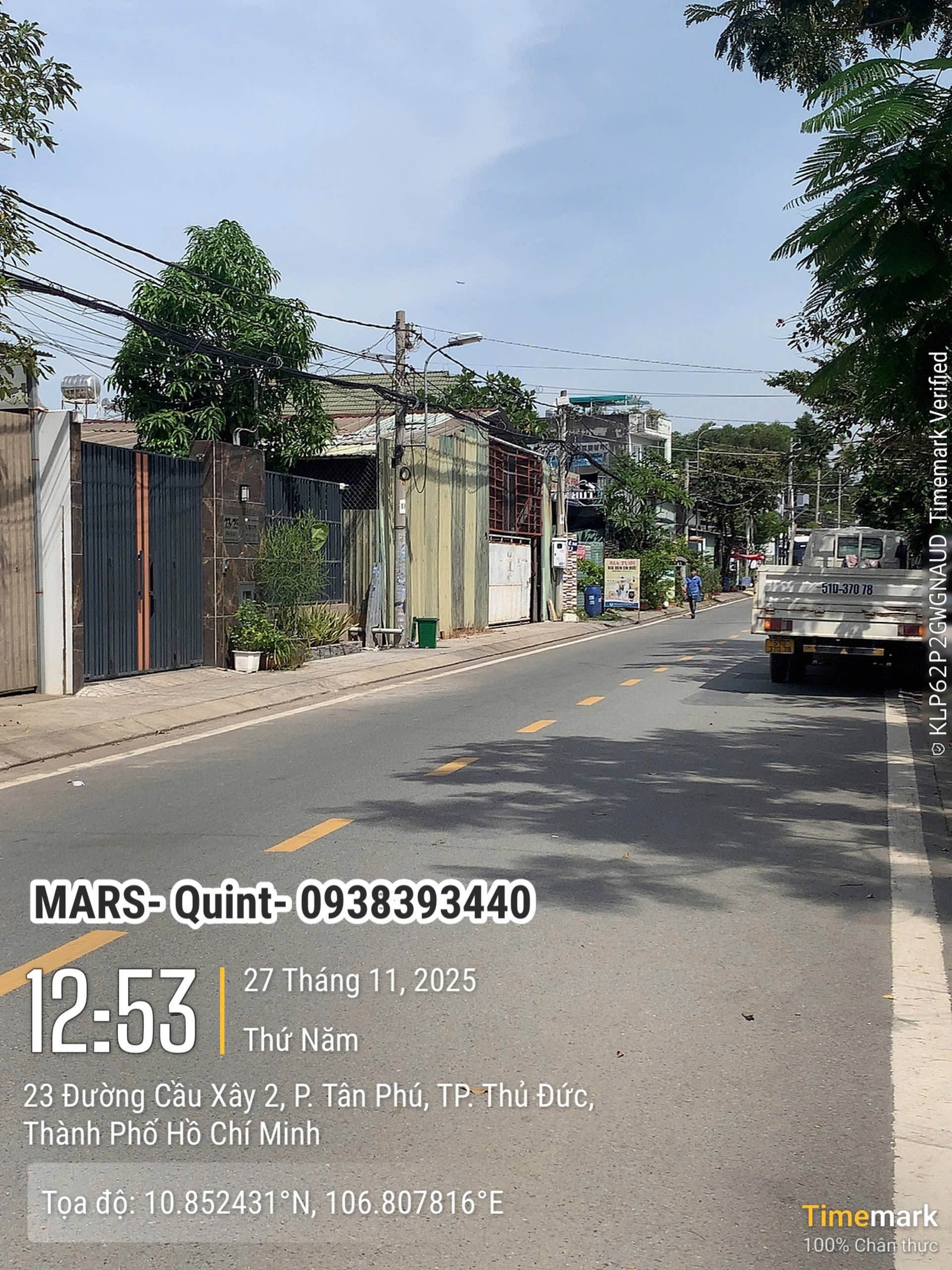 Bán đất chính chủ phường Tân Phú, Thành phố Thủ Đức, mặt tiền đường nhựa rộng 8m