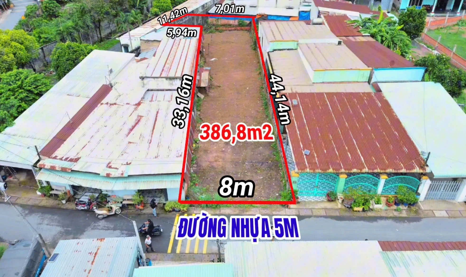 Bán Đất 386m² thổ cư 368m² giá 4.4 tỷ tại Đường Cây Bài Xã Phước Vĩnh An Huyện Củ Chi TP. Hồ Chí Minh