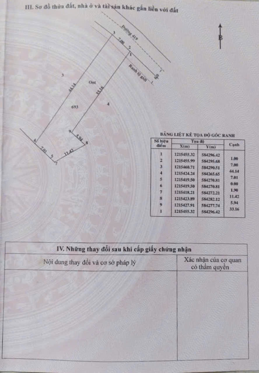 Bán Đất 386m² thổ cư 368m² giá 4.4 tỷ tại Đường Cây Bài Xã Phước Vĩnh An Huyện Củ Chi TP. Hồ Chí Minh