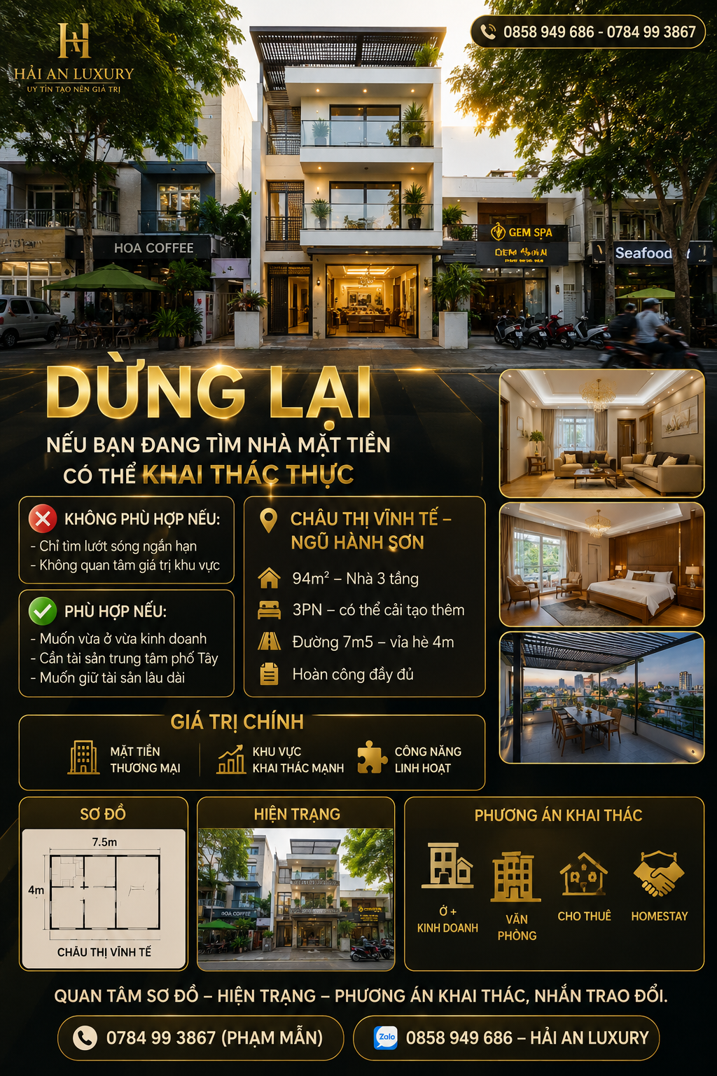 Bán Nhà Mặt Tiền Châu Thị Vĩnh Tế – Nhà 3 Tầng Trung Tâm Phố Tây An Thượng – Khai Thác Kinh Doanh